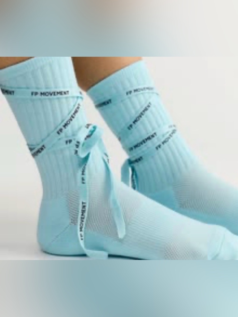 Free People Laced Up Socks. NWT. Blue